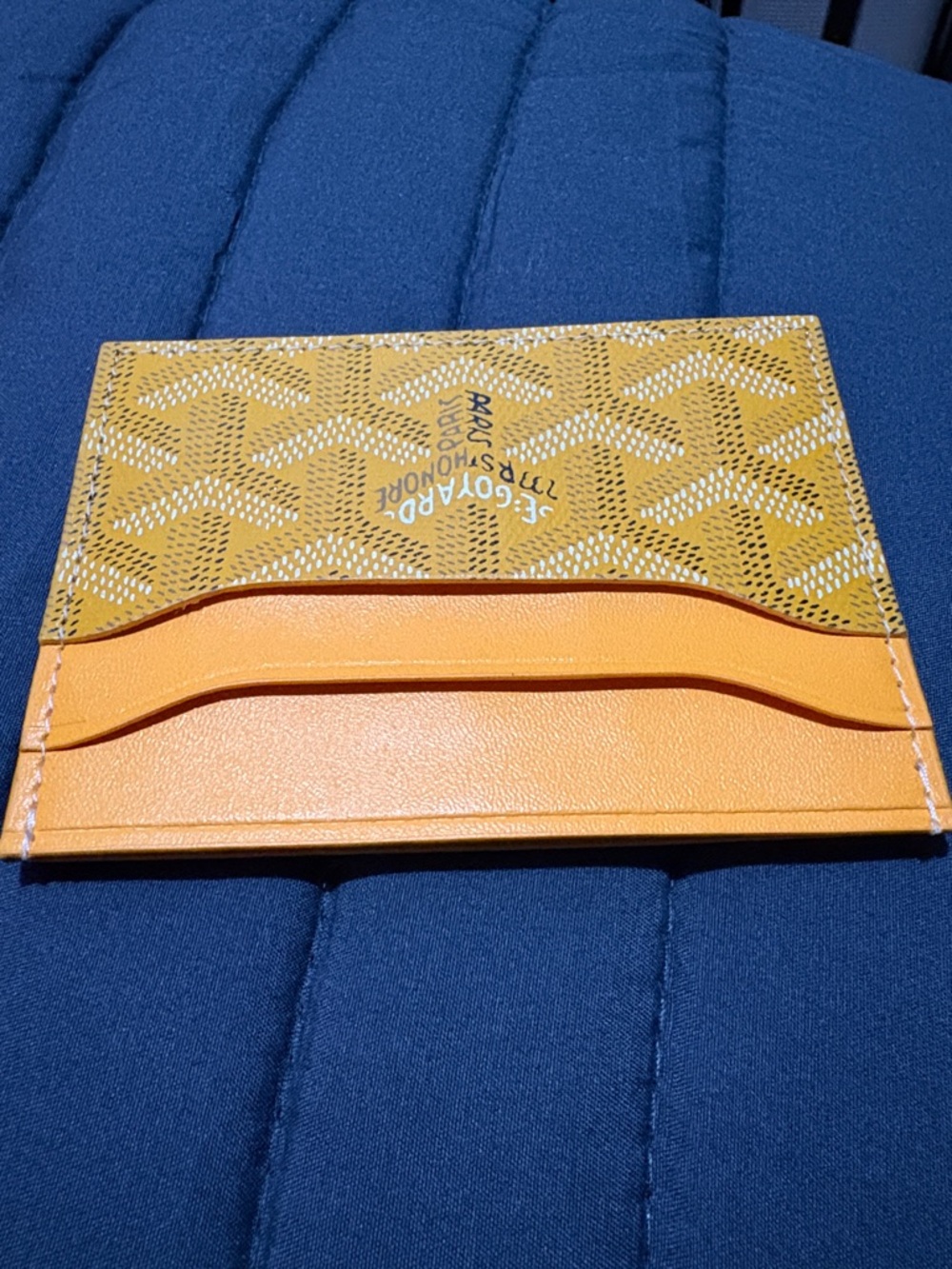 Goyard Yellow-Orange Card Sleeve - Picture 3 of 5